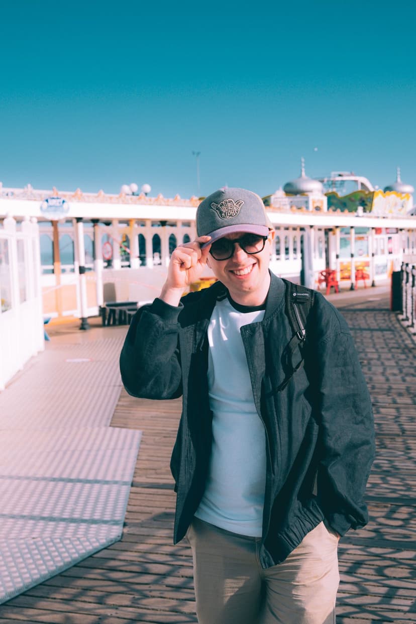 Karol on a Brighton Molo